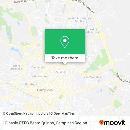 Ginásio ETEC Bento Quirino map