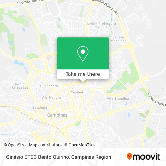 Ginásio ETEC Bento Quirino map
