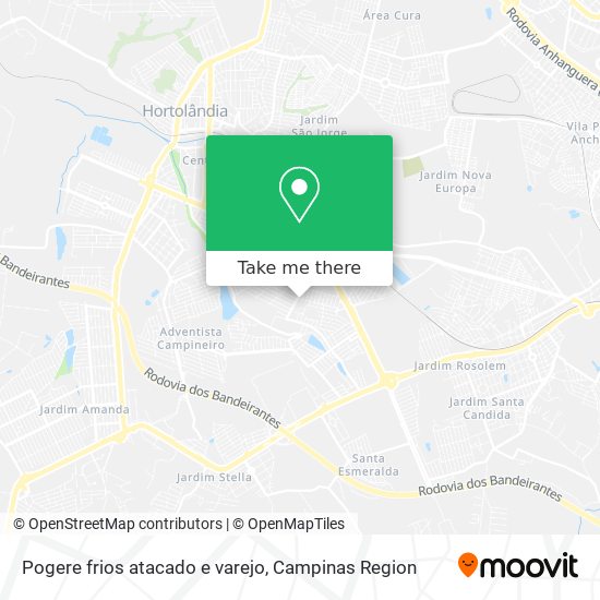 Pogere frios atacado e varejo map