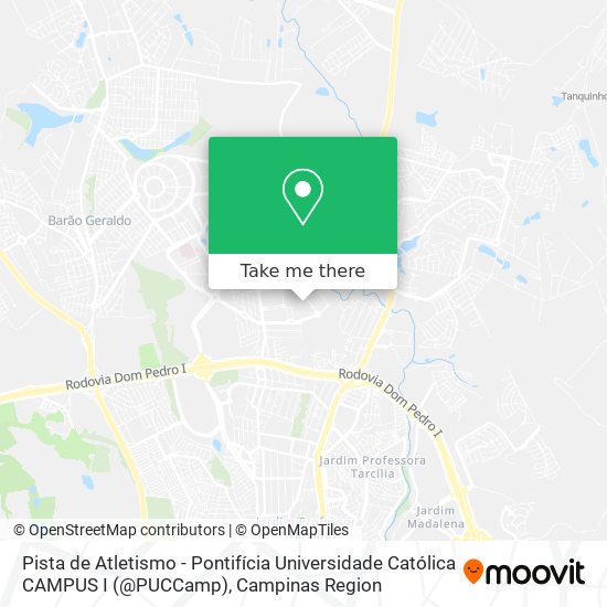 Pista de Atletismo - Pontifícia Universidade Católica CAMPUS I (@PUCCamp) map
