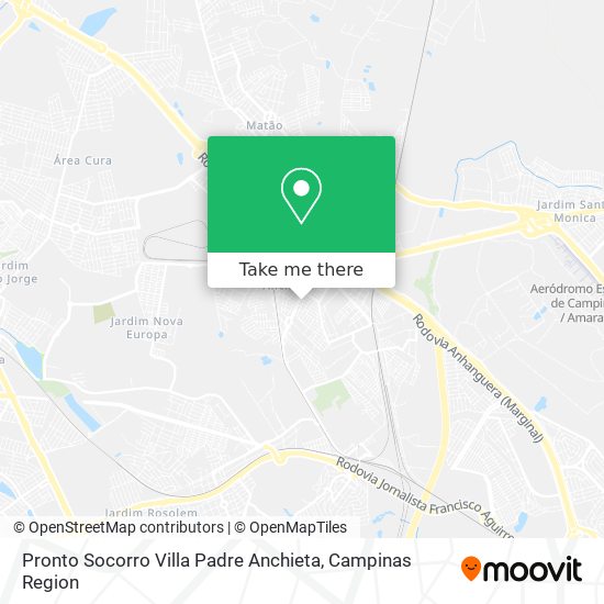 Pronto Socorro Villa Padre Anchieta map