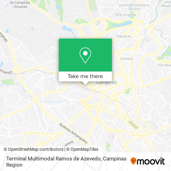 Terminal Multimodal Ramos de Azevedo map