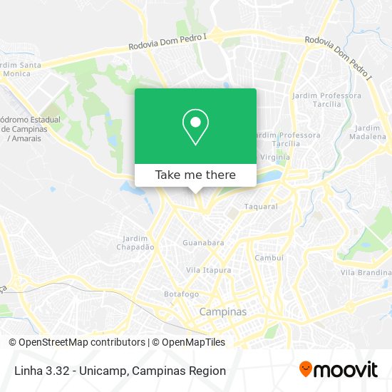 Linha 3.32 - Unicamp map