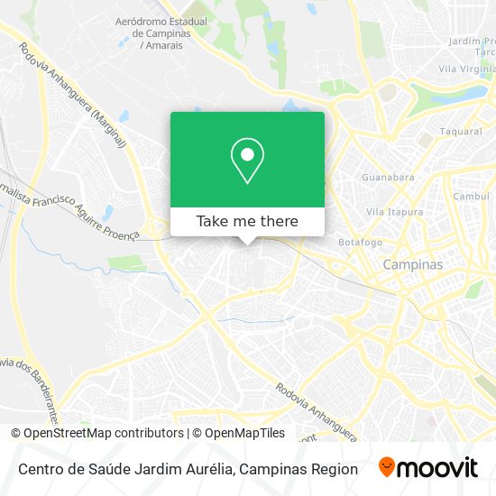 Mapa Centro de Saúde Jardim Aurélia