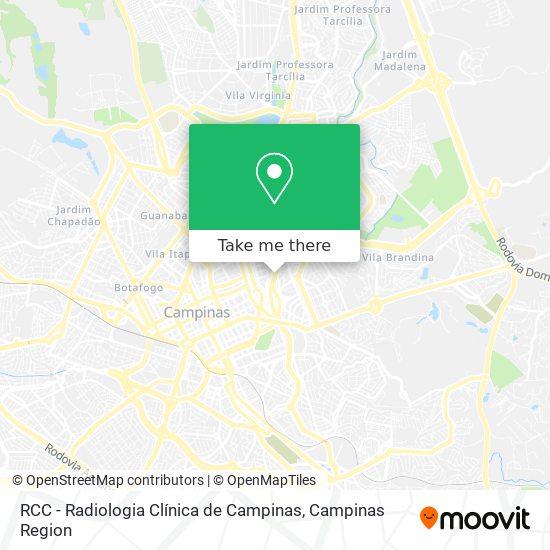 Mapa RCC - Radiologia Clínica de Campinas