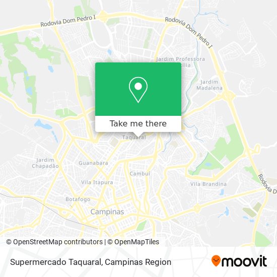 Mapa Supermercado Taquaral