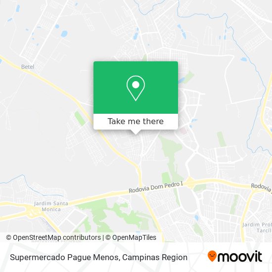 Mapa Supermercado Pague Menos