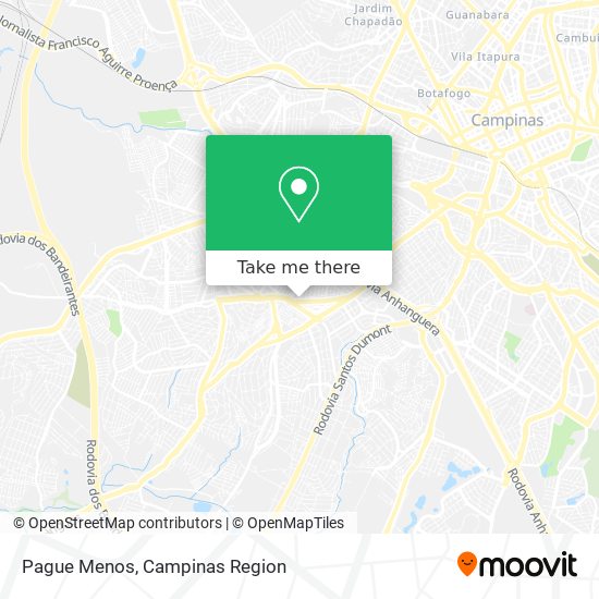 Pague Menos map