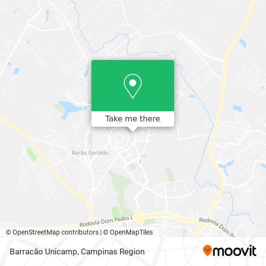 Barracão Unicamp map