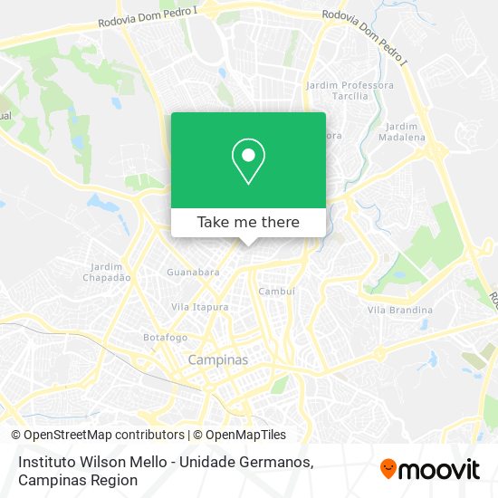 Instituto Wilson Mello - Unidade Germanos map