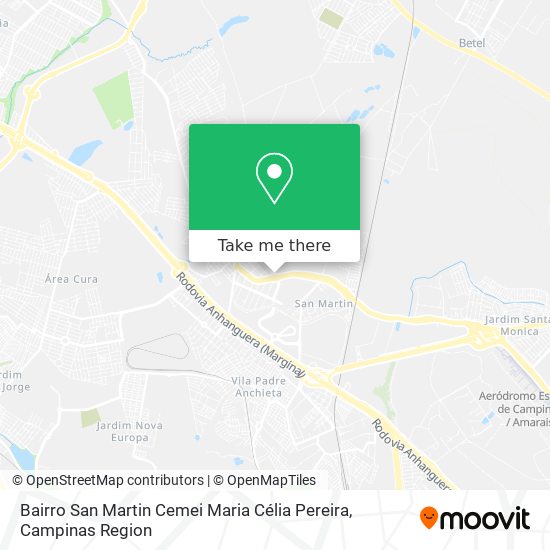 Bairro San Martin Cemei Maria Célia Pereira map