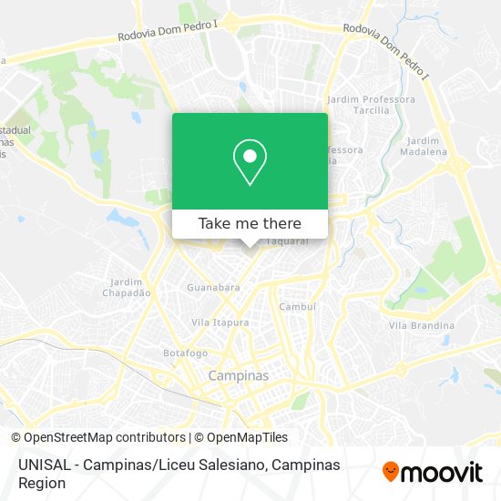 UNISAL - Campinas / Liceu Salesiano map
