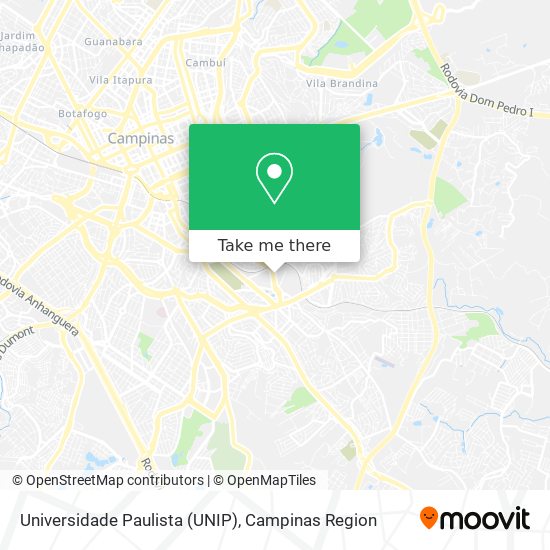 Mapa Universidade Paulista (UNIP)