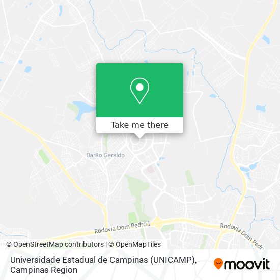 Universidade Estadual de Campinas (UNICAMP) map