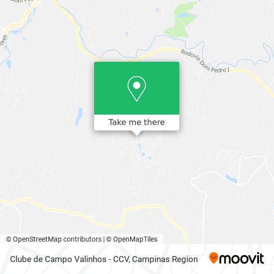 Mapa Clube de Campo Valinhos - CCV