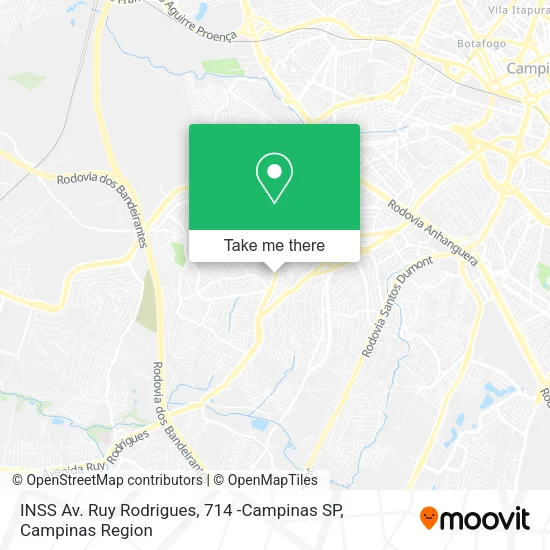 INSS Av. Ruy Rodrigues, 714 -Campinas SP map