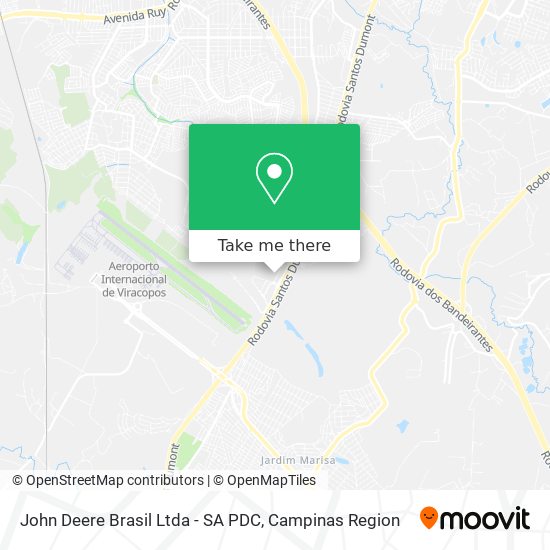 John Deere Brasil Ltda - SA PDC map