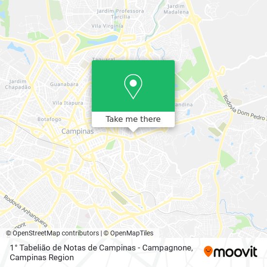 1° Tabelião de Notas de Campinas - Campagnone map