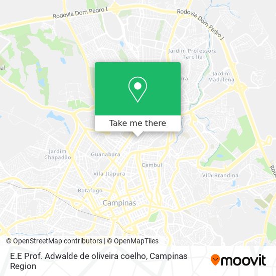 E.E Prof. Adwalde de oliveira coelho map