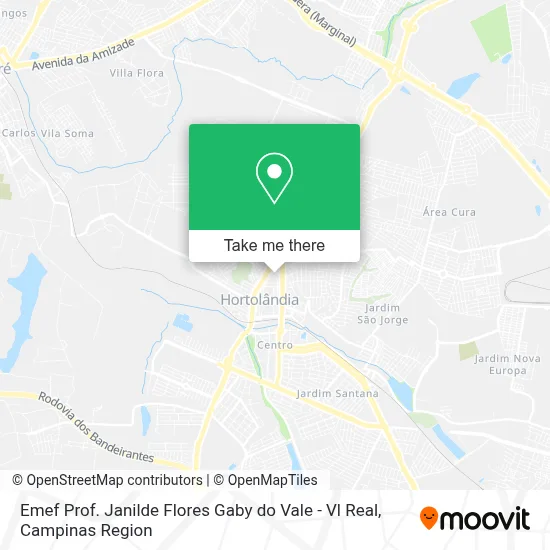 Emef Prof. Janilde Flores Gaby do Vale - Vl Real map