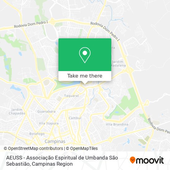 AEUSS - Associação Espiritual de Umbanda São Sebastião map