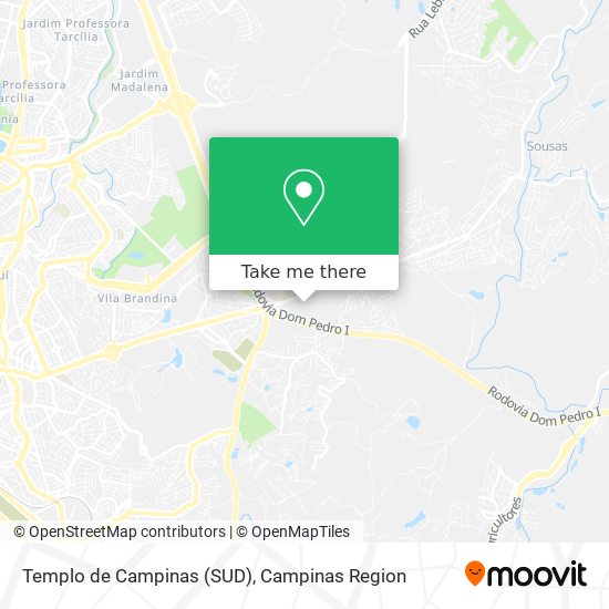 Templo de Campinas (SUD) map