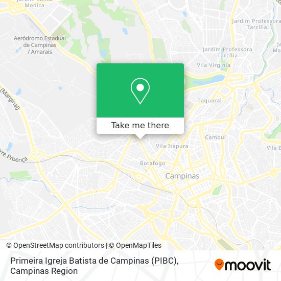 Primeira Igreja Batista de Campinas (PIBC) map