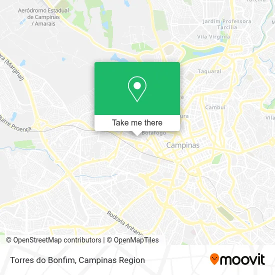 Torres do Bonfim map