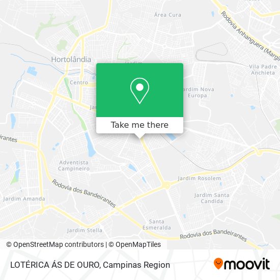 LOTÉRICA ÁS DE OURO map