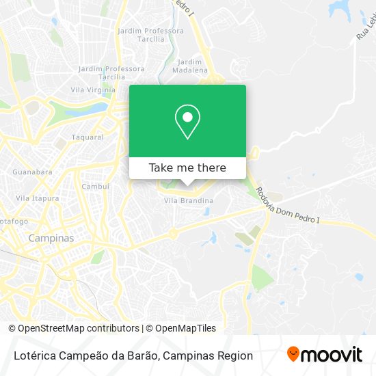 Lotérica Campeão da Barão map