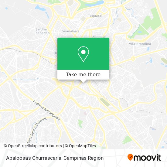 How to get to Apaloosa's Churrascaria in Campinas by Bus?
