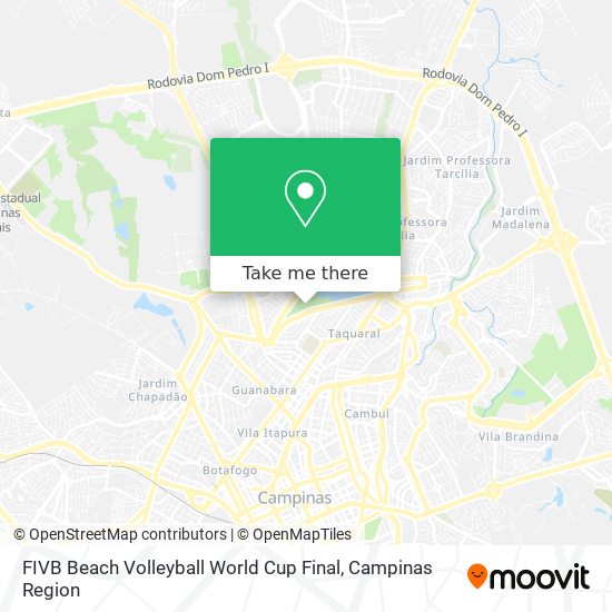 FIVB Beach Volleyball World Cup Final map