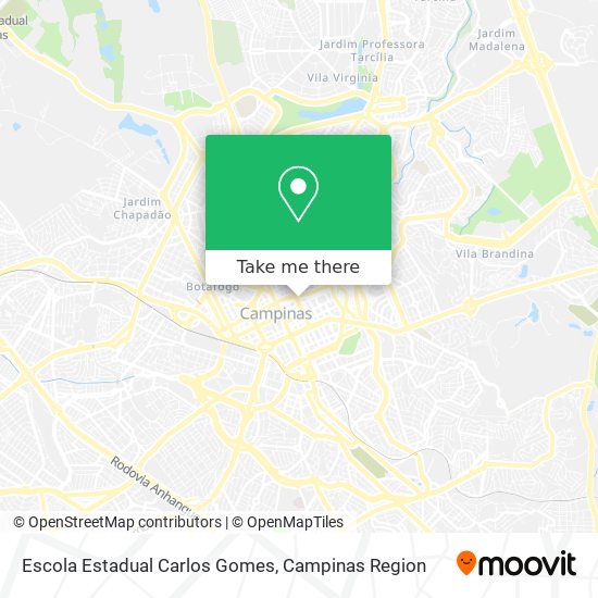 Mapa Escola Estadual Carlos Gomes