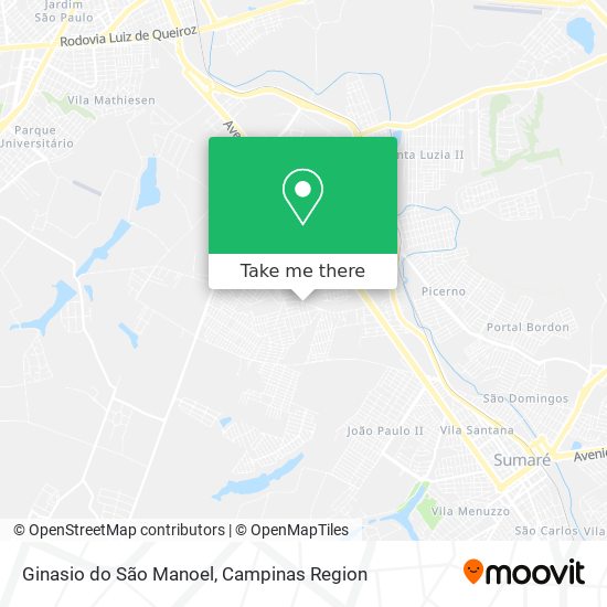 Ginasio do São Manoel map
