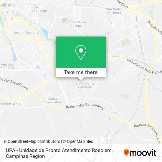 UPA - Unidade de Pronto Atendimento Rosolem map