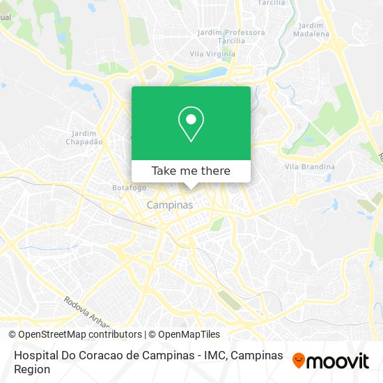 Hospital Do Coracao de Campinas - IMC map