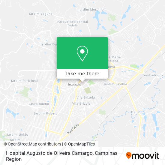 Hospital Augusto de Oliveira Camargo map