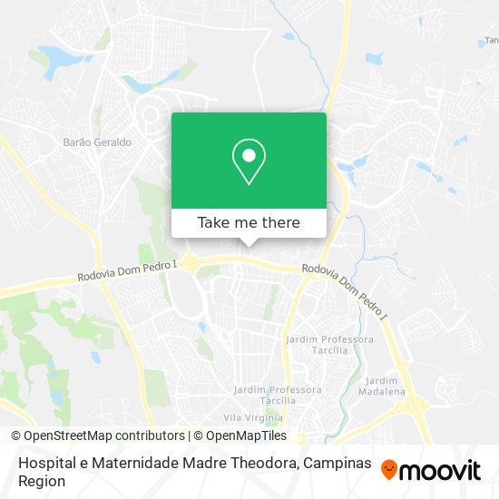 Hospital e Maternidade Madre Theodora map