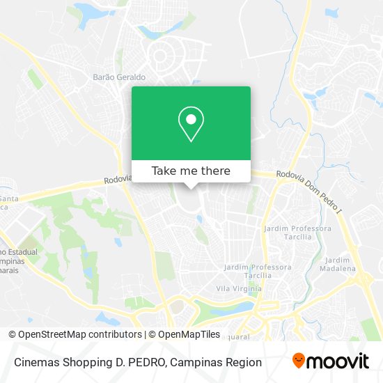 Mapa Cinemas Shopping D. PEDRO