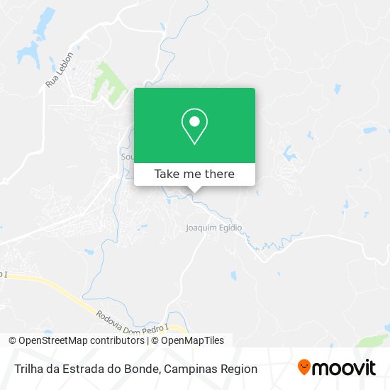 Trilha da Estrada do Bonde map