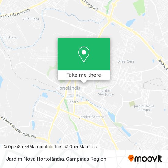 Mapa Jardim Nova Hortolândia