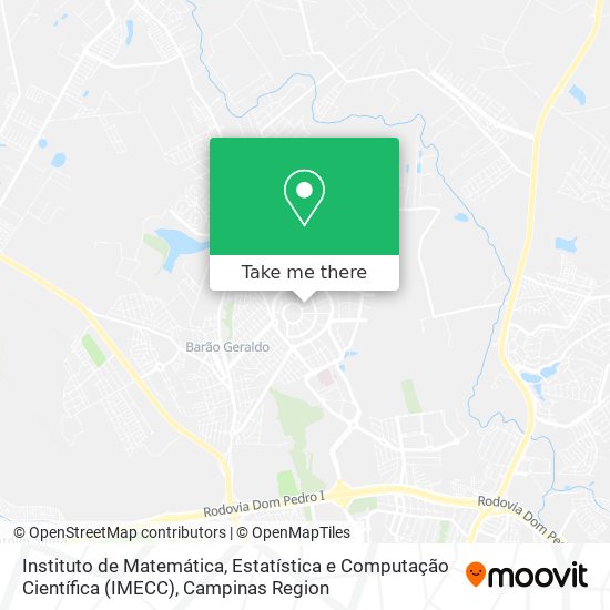 Instituto de Matemática, Estatística e Computação Científica (IMECC) map
