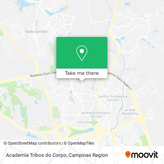 Mapa Academia Tribos do Corpo