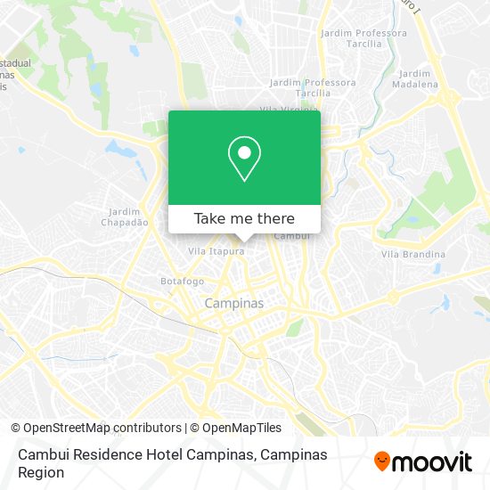 Cambui Residence Hotel Campinas map