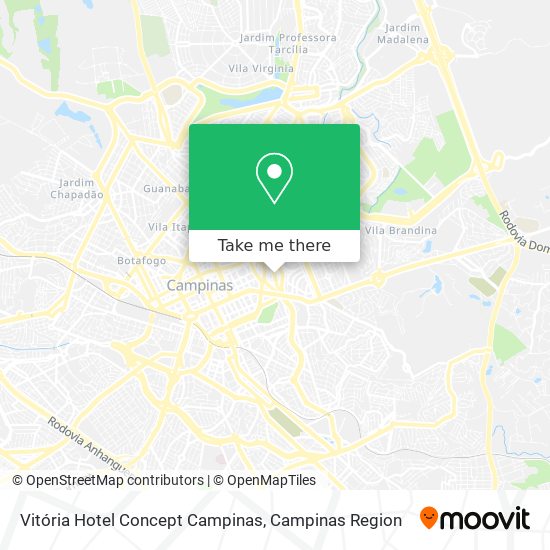 Vitória Hotel Concept Campinas map
