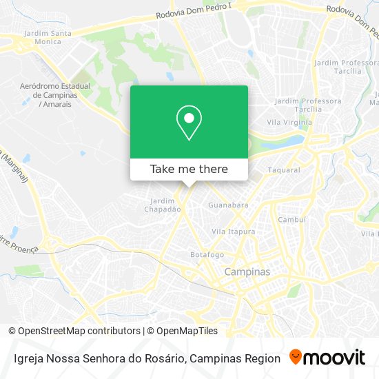 Mapa Igreja Nossa Senhora do Rosário