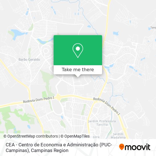 CEA - Centro de Economia e Administração (PUC-Campinas) map