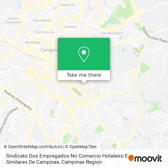 Sindicato Dos Empregados No Comercio Hoteleiro E Similares De Campinas map