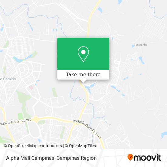 Alpha Mall Campinas map