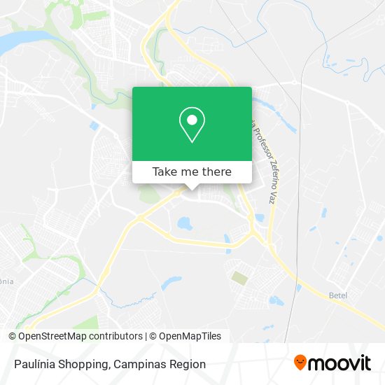 Paulínia Shopping map